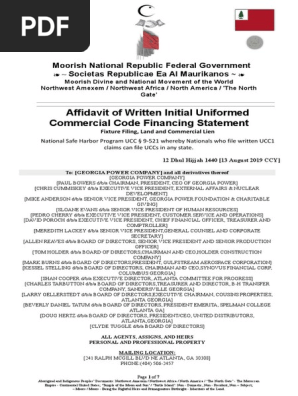 [GEORGIA POWER COMPANY] & [GEORGIA STATE PATROL] - UCC1 Financial Statement LIEN