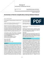 Domination of Gastric Complications Among Diabetic Patients (Letter to the editor)