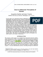 8.1 - Smollar & Youniss (1989) Individuation in Family