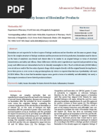 Safety Issues of Biosimilar Products