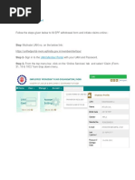 Online PF Withdrawal