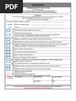 Checklist: Commonwealth Act No. 108