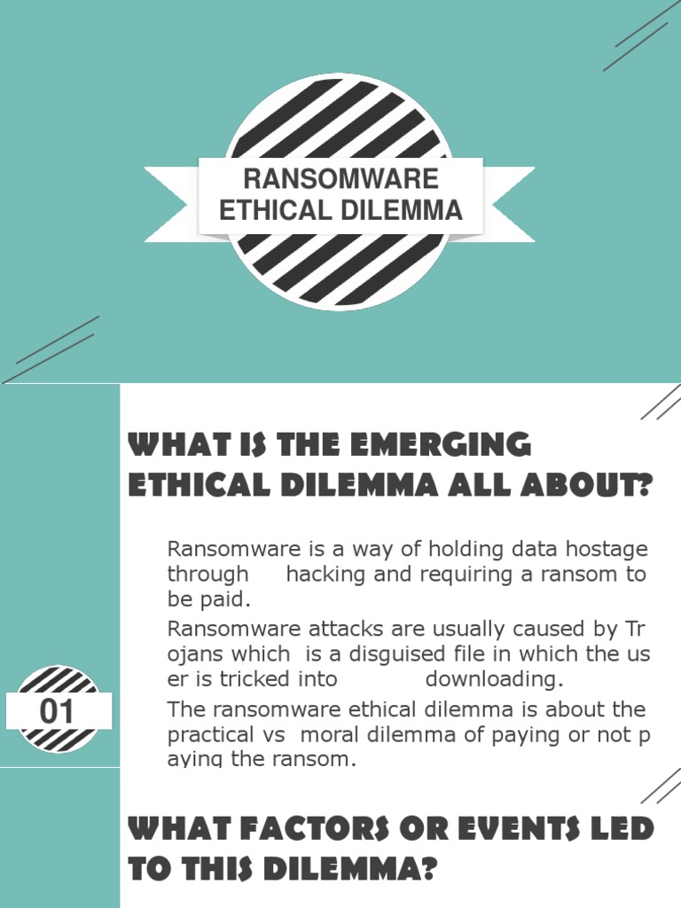 Ransomware's Ethical Dilemma Explained | PDF