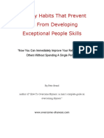 12 Dirty Habits That Prevent You From Developing Exceptional People Skill PDF
