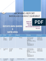 Morning Report Instalasi Gawat Darurat: Gustavita Maria Bandong & Hartin Ariska