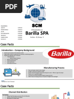 Barilla SPA: A Presentation On