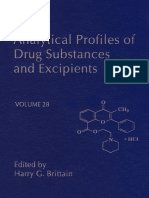 Harry G. Brittain (Ed.) - Analytical Profiles of Drug Substances and Excipients, Vol. 28-Elsevier, Academic Press (2001) PDF