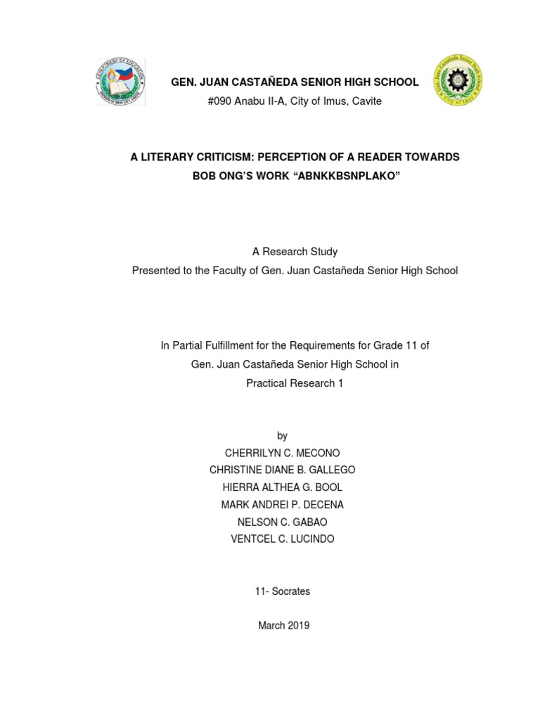 090 Anabu IIA, City of Imus, Cavite Gen. Juan Castañeda Senior High