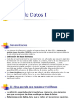 DB I Generalidades