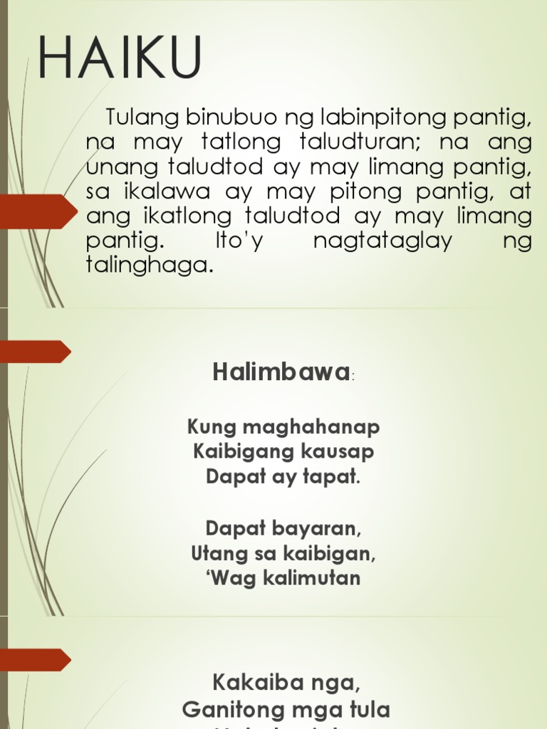 5 Halimbawa Ng Tanaga Tungkol Sa Pag Ibig Halimbawa | All in one Photos