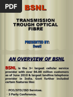 Transmission Trough Optical Fibre