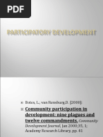 Participatory Development