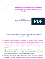 Mitigation and Adaptation Strategies With Respect To Impacts of Climate Change/variability and Natural Disasters in RA-II Region