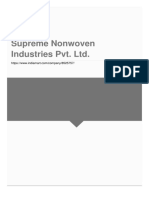 Supreme Nonwoven Industries PVT LTD PDF