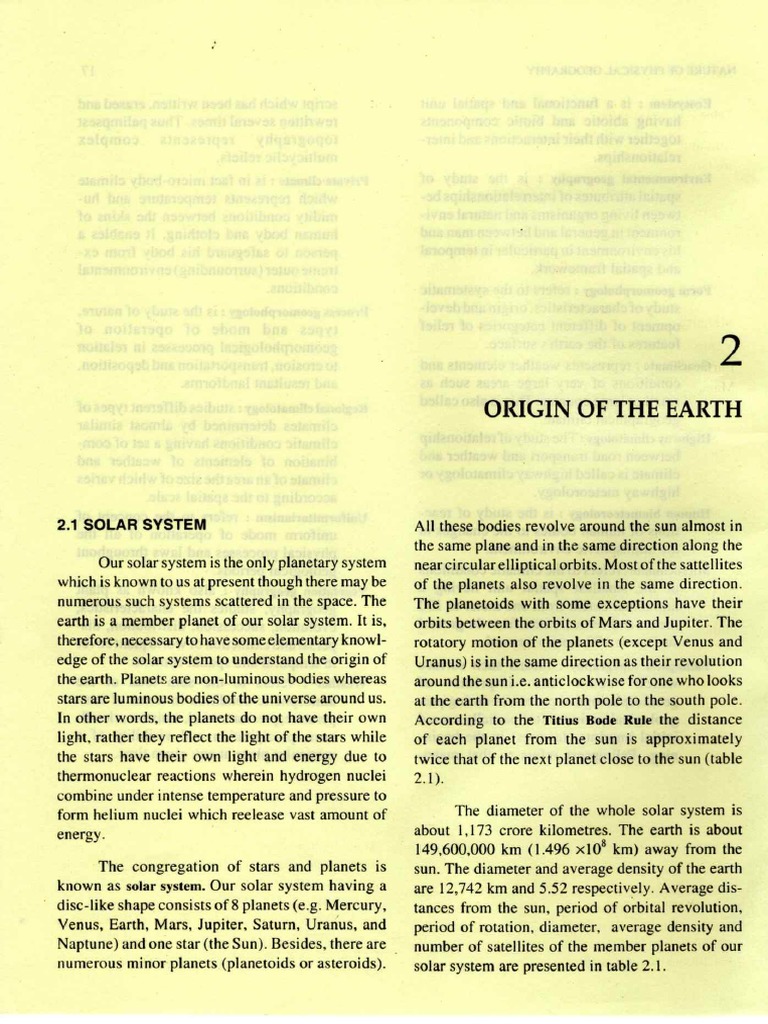 Origin of Earth | PDF