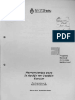 Herramientas Para La Acción en Gestión Escolar. Bs. as. 2001. MEN