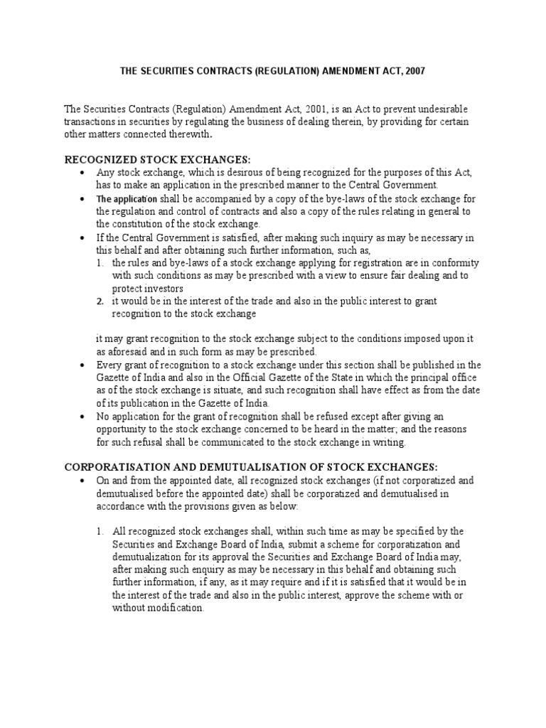 Scra 2007 PDF Clearing (Finance) Securities (Finance)