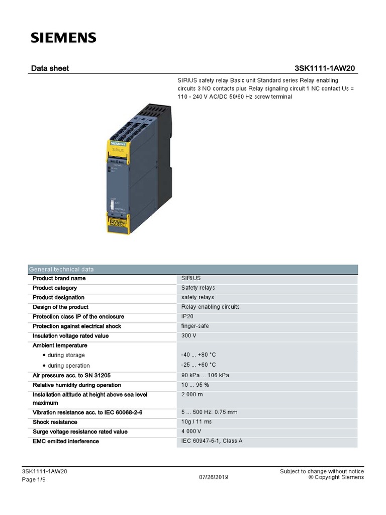 Safety Relay Configuration | PDF | Relay | Alternating Current