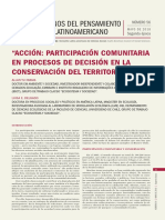 Acción Comunitaria en Procesos de Conservación Del Territorio