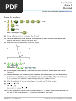 Grade 6 Olympiad: Answer The Questions