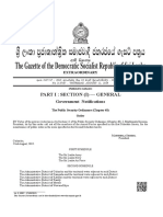 Presidential Secretariat Gazette Extraordinary 2019-08-22