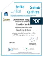 Certificat: Zertifikat Certificado