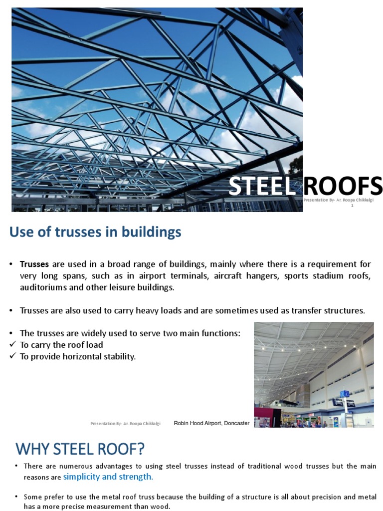 Steel Roof Trusses Explained | PDF | Galvanization | Truss
