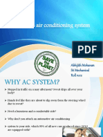 Automotive Air Conditioning System: Abhijith Mohanan S6 Mechanical Roll No:2