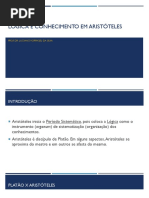 5. Lógica e Conhecimento Em Aristóteles