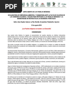 Indígenas de la Cuenca Amazónica declaran "no gratos" a Morales y Bolsonaro