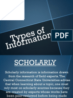 Types of Information