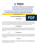 Modifica Acuerdo 56-2012 autoriza firmas secretarios