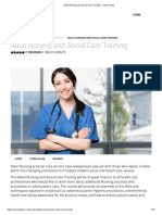 Adult Nursing and Social Care Training - Course Gate