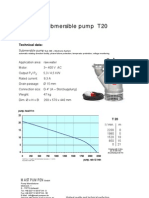 Pumps: Submersible Pump T 20