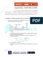 Theory of Computation GATE Bits in PDF 2