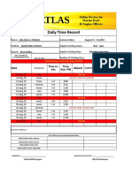 Online Review for Marine Deck & Engine Officers Daily Time Record