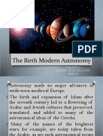 The Birth Modern Astronomy: Prepared By: Mamsie Yen B. Dela Cruz Beed4A