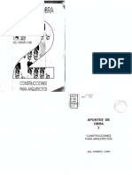 Apuntes de Obra 2 - Construcciones para Arquitectos - Arq. Norberto Cussi