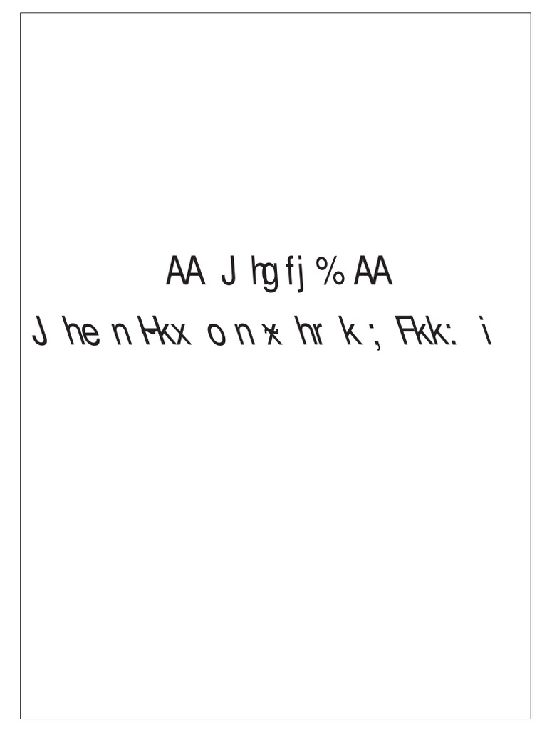 Unreadable Document Content | PDF