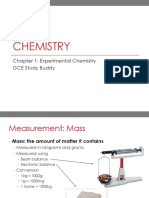 Chemistry: Chapter 1: Experimental Chemistry GCE Study Buddy