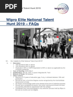 Elite National Talent Hunt - FAQs