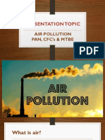 AIR POLLUTION: PAN, CFCs & MTBE