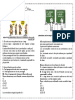 Atividade de Português Interpretação de Texto Charge para ENEM 3 Anos Modelo Editável