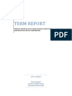 Term Report: Problem: Nepotism and Favorism Leading To Employees Dissatisfaction and Low Performance