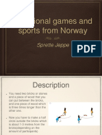 Traditional Games and Sports From Norway: Sprette Jeppe