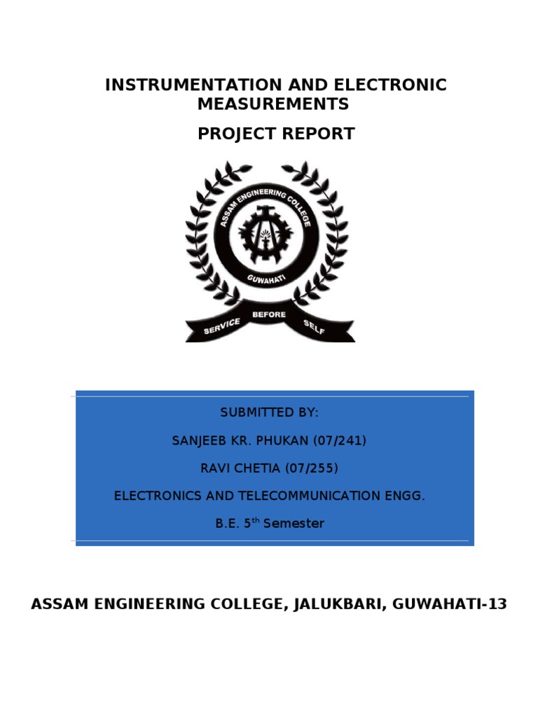 Instrumentation & Electronic Measurements Report | PDF