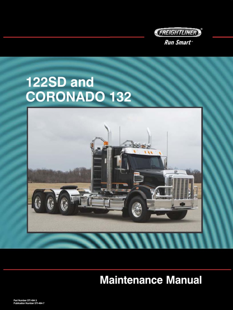Freightliner 122SD Maintenance Manual Truck Nut (Hardware)