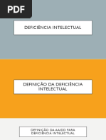 Apresentação sobre deficiência intelectual