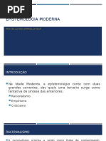 Epistemologia Moderna