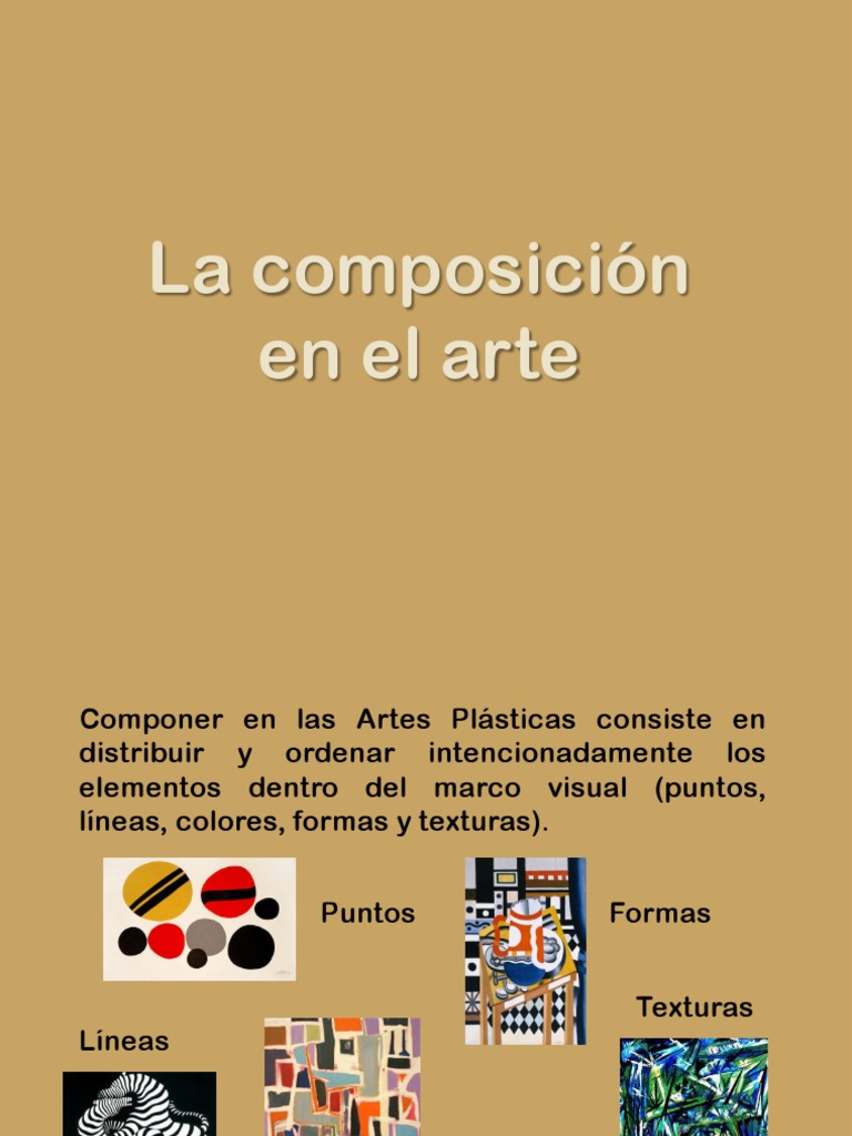 La Composicion en El Arte | PDF | Composición (artes visuales) | Ritmo